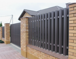 Забор из металлоштакетника "под ключ"