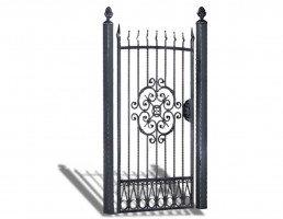 Кованая калитка под ключ