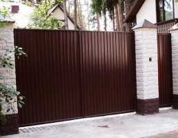 Ворота распашные из профлиста "Стандарт" Цена с установкой